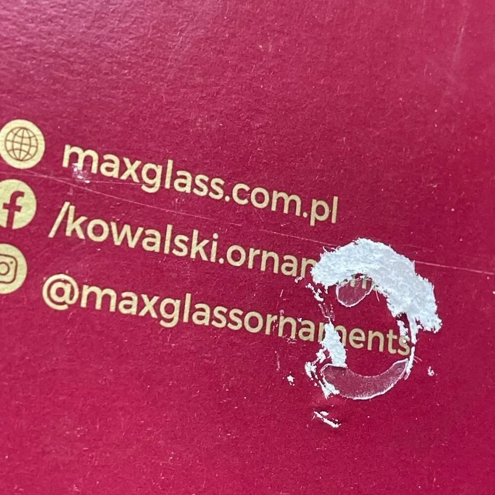 Max Glass Hand blown hand painted by the Kowalski family Poland
